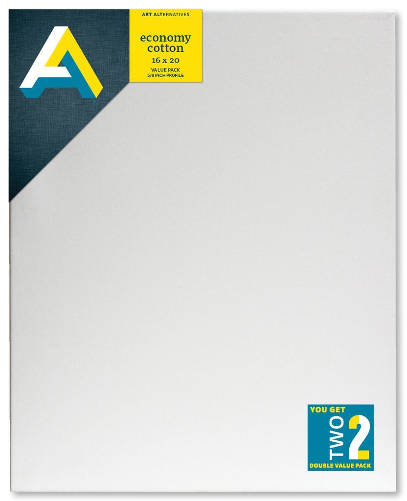 Art Alternatives Economy Cotton Stretched Canvas Twinpacks