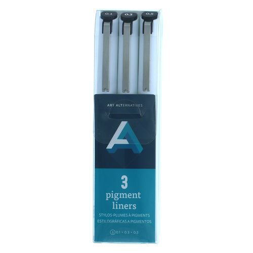 Art Alternatives Pigment Liner Pen Sets - Black Ink