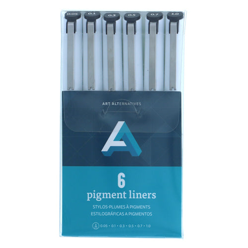 Art Alternatives Pigment Liner Pen Sets - Black Ink
