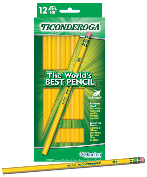 Dixon Ticonderoga #2 Pencil Box of 12