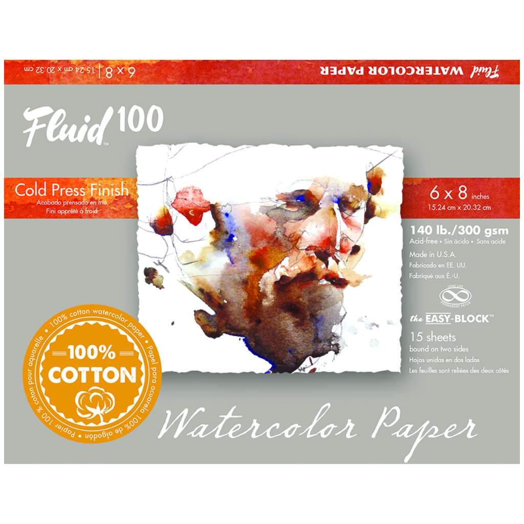 Fluid 100 Watercolor Blocks - 140lb Cold Press