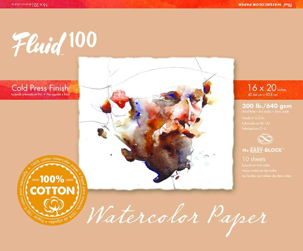 Fluid 100 Watercolor Blocks - 300lb Cold Press