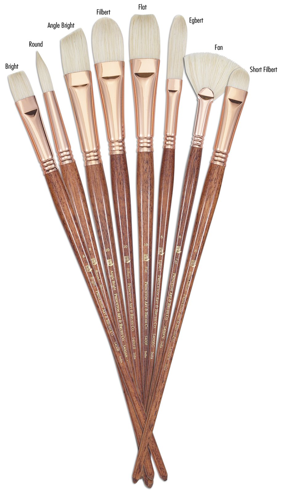 Princeton Refine 5400 Natural Bristle Brushes