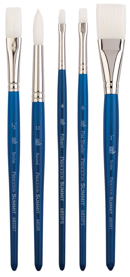 Princeton Summit White Synthetic Brushes