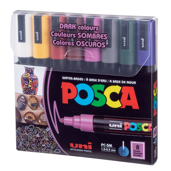 POSCA Paint Marker Dark Color Set of 8 – Rileystreet Art Supply