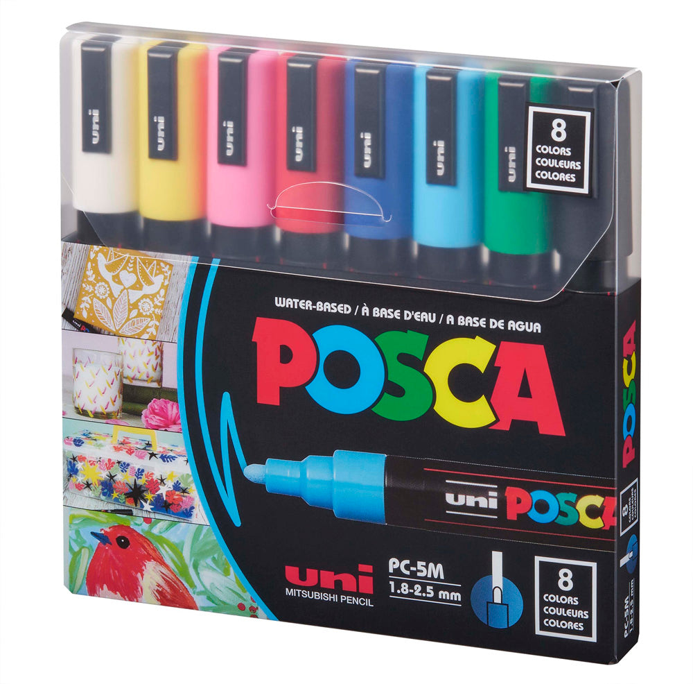 POSCA Paint Marker Basic Color Sets of 8