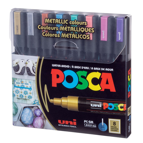 POSCA Paint Marker Metallic Set of 8 – Rileystreet Art Supply