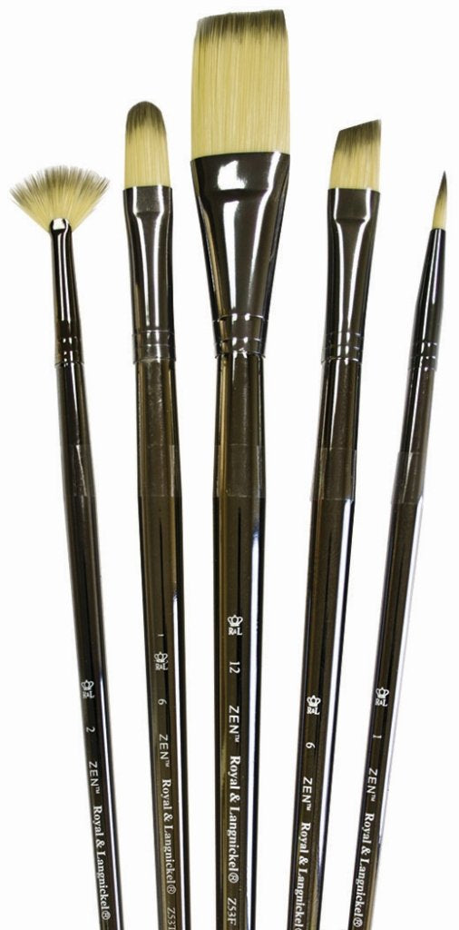 Royal & Langnickel Zen Stiff Synthetic Brushes