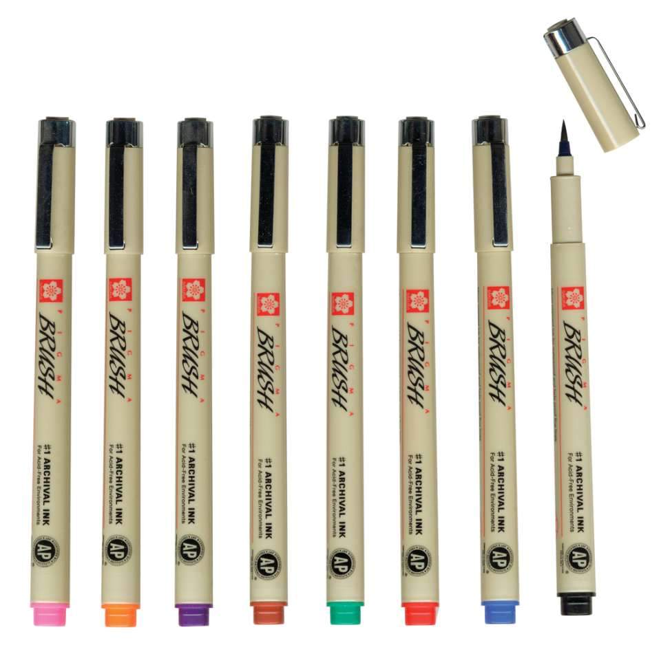 Pigma Brush Markers
