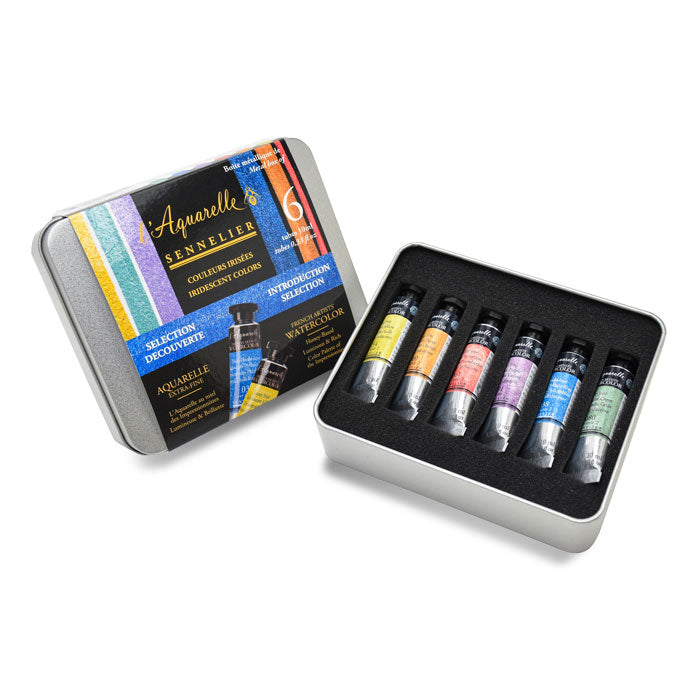 French Artists' Iridescent Watercolor Set of 6 Colors