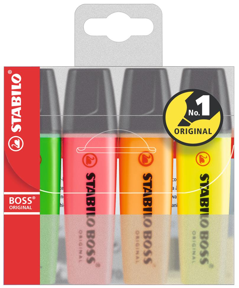 Stabilo Boss Highlighter 4 Set