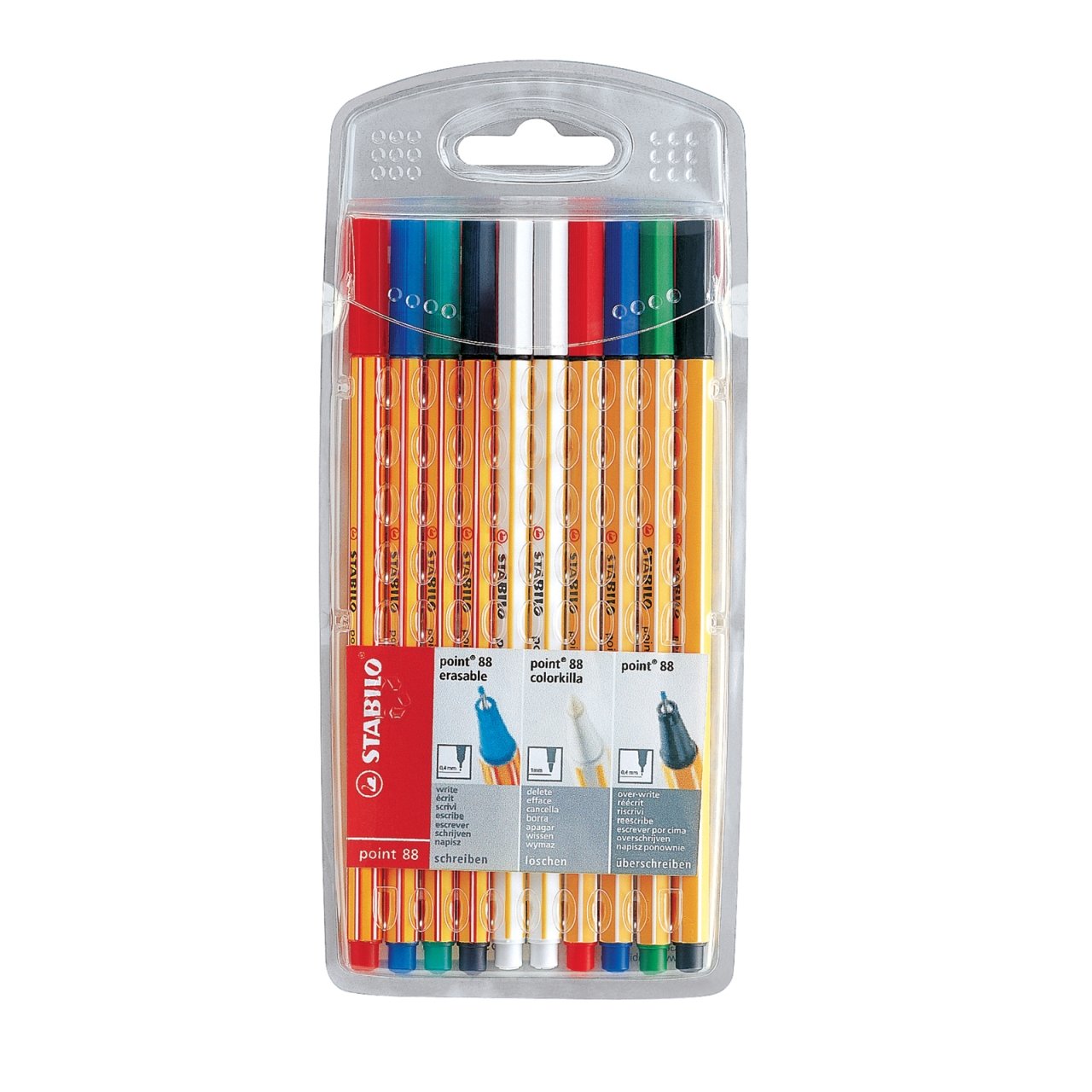 Stabilo Point 88 Erasable Set w/Colorkilla