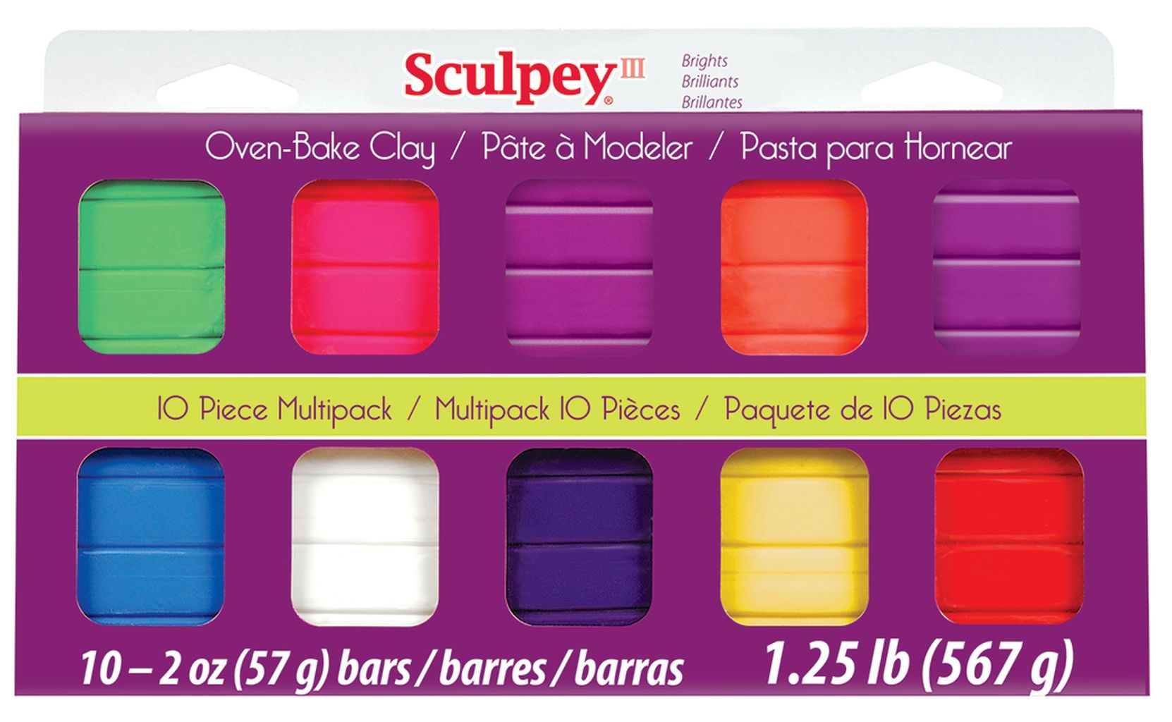 Sculpey III 10 Color Bright Set