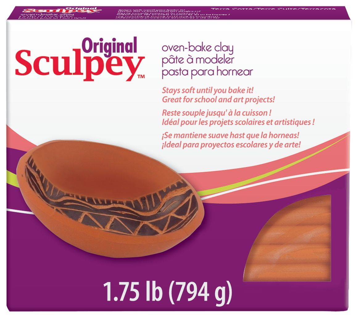 Original Sculpey Terra-Cotta 1.75lb