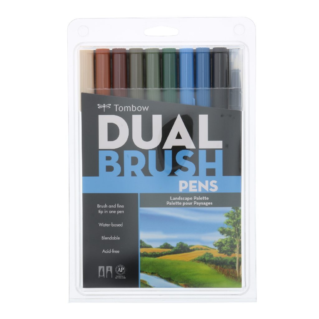 Tombow Dual Brush Pens - Blues #