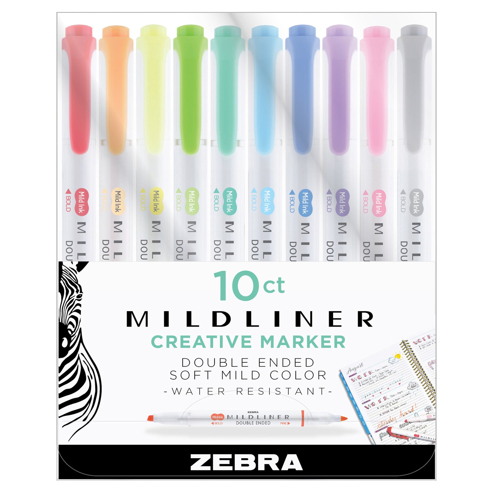 Zebra Midliner Double Ended Pen Set
