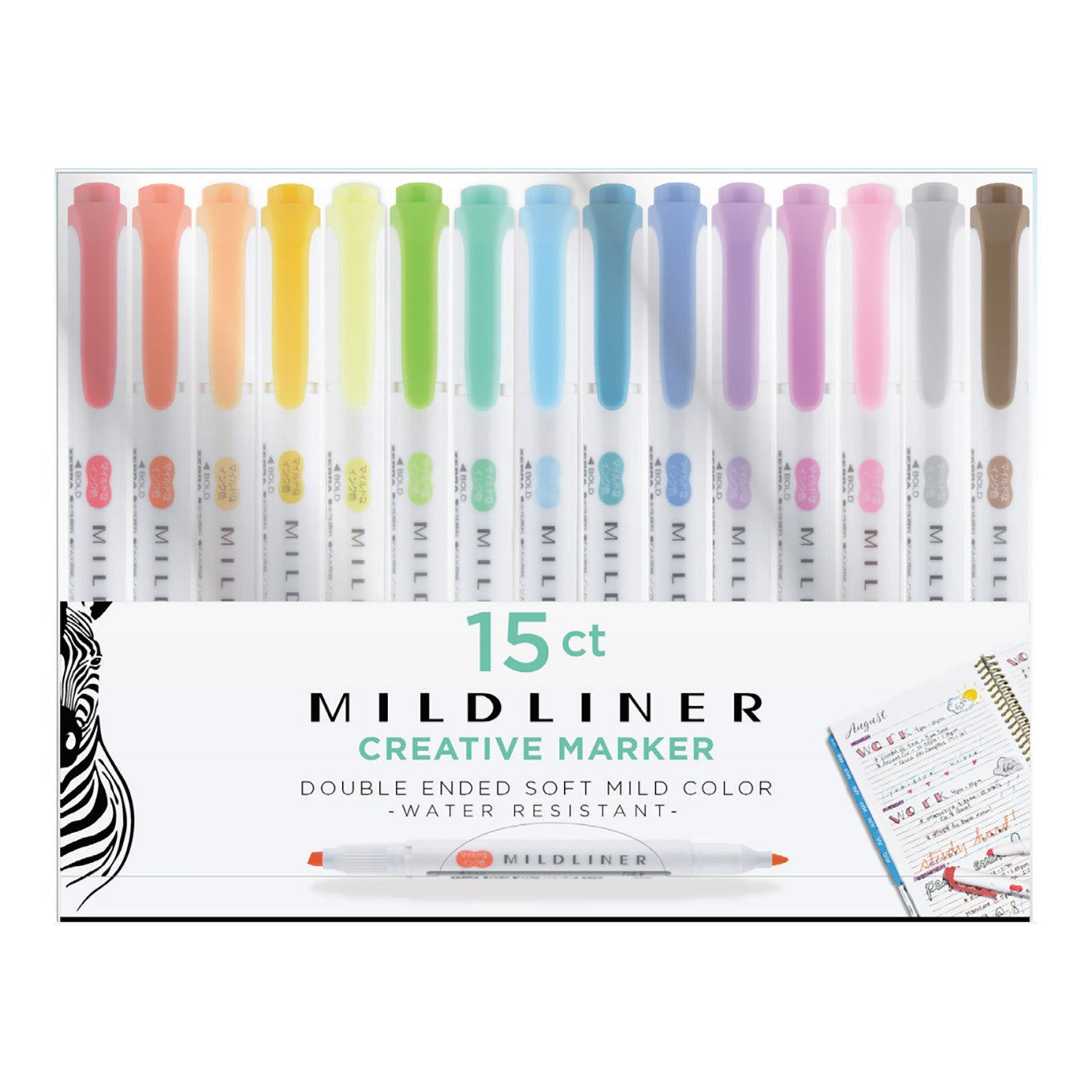 Zebra Midliner Double Ended Pen Set