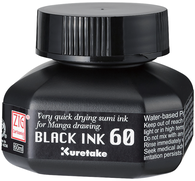Kuretake Zig Cartoonist Ink Black - 60ml Bottle