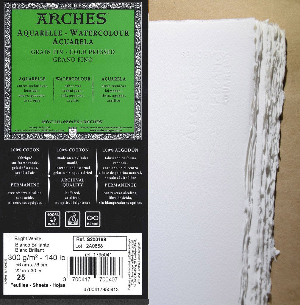 Arches 140lb Cold Press Watercolor Paper