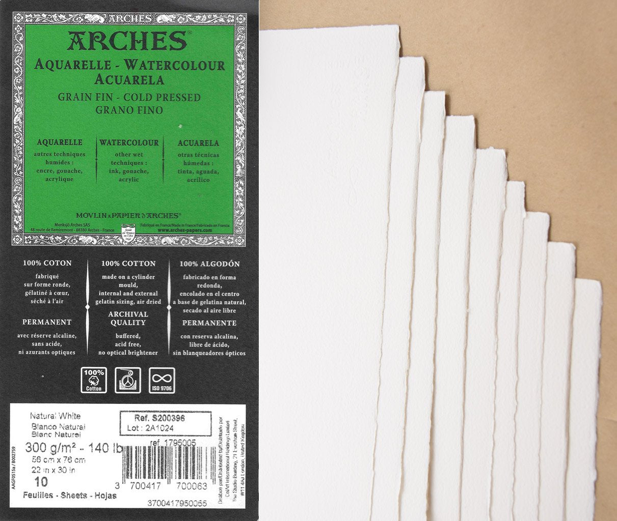 Arches 140lb Cold Press Watercolor Paper