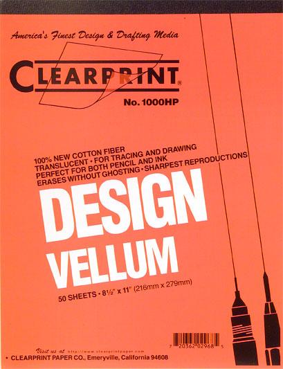 Clearprint Vellum Design and Sketch Pads