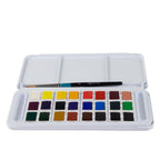 Aquafine Half Pan Watercolor Set of 24 Colors