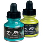 FW Pearlescent Acrylic Ink - 1oz Bottles
