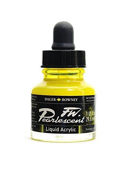 FW Pearlescent Acrylic Ink - 1oz Bottles