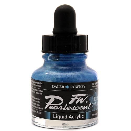 FW Pearlescent Acrylic Ink - 1oz Bottles