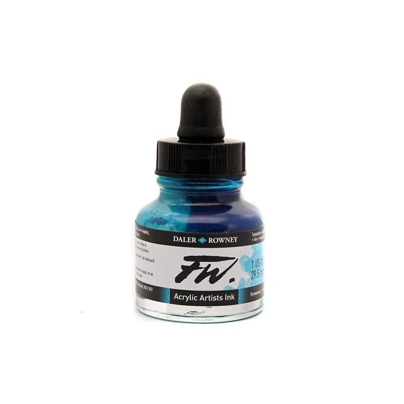 FW Acrylic Artists Ink Prussian Blue Hue 1oz