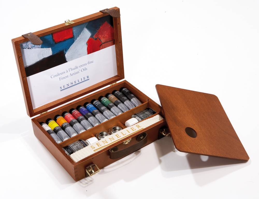 Sennelier Artists' Oils Wooden Boxset